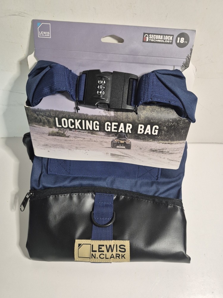Lewis N. Clark Locking Gear Bag 18in Secura Lock Technology Blue/Black