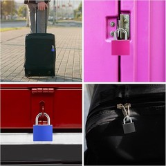 5 Pcs Suitcase Locks with Keys, Small Padlock with Key, Luggage Padlocks, Mini K