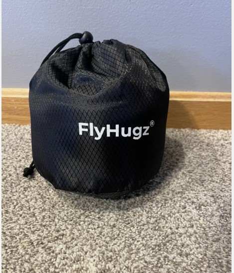 FlyHugz Neck Travel Pillow | Memory Foam Neck Pillow for Comfort on Airplane