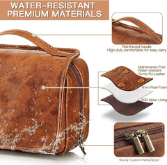 Hanging Toiletry Bag for Men Travel Essentials 3-In-1 Large Waterproof Dopp Kit