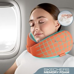 Skechers Womens Memory Foam Neck Pillow Comfortable Breathable Travel Pillow