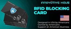 RFID Blocking Card – Slim RFID Card Blocker – NFC Contactless Card Protector 4pk