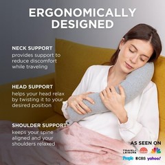 Bendable Travel Pillow – Memory Foam Neck Support, Chin, Lumbar and Leg