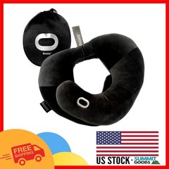 Hypoallergenic Neck Pillow – Soft Velvet Travel Support for Neck Pain Relief