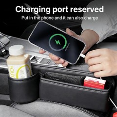 2 Pack Car Seat Gap Filler Black for SUV Truck Multi-Purpose Essentials…