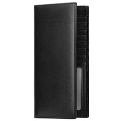 Wallets for Men Genuine Leather RFID Blocking Slim Mens Wallet Bifold Black