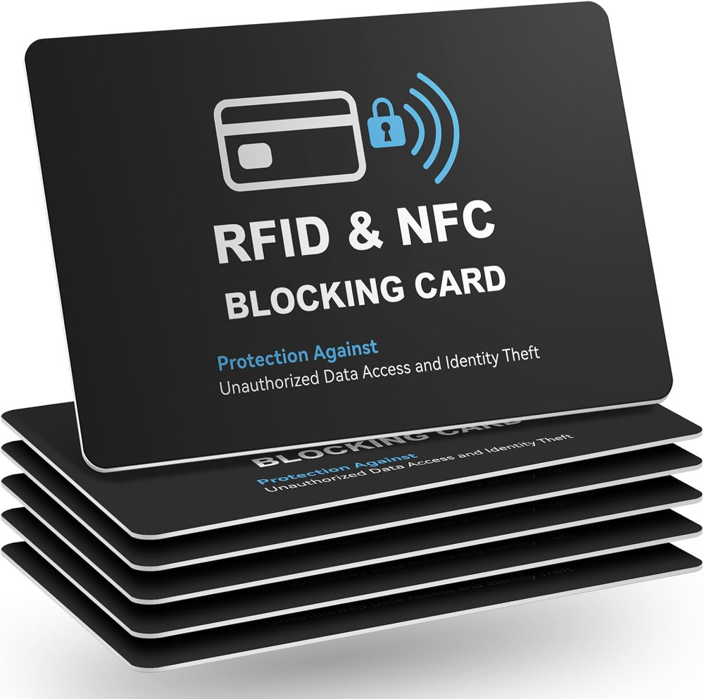 RFID Blocking Card Protector – 6 Pack for Debit, Credit, and Passport Safety