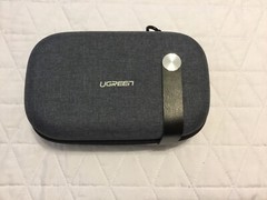 UGREEN Electronics Travel Organizer Hard Case, Double Layer Cord Organizer Bag