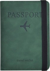 Travel Green Artificial Leather Document Holder (7 Card Slots) Men & Women Gift
