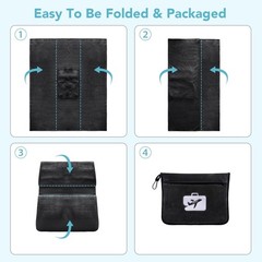 Travel Pillow and Blanket 2-in-1 Set,Airplane Packable Bag,Soft and Lightweig…