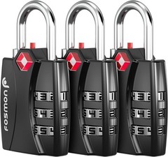 TSA Approved 3-Digit Combination Locks – 3-Pack for Ultimate Luggage Security