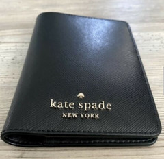 Cute NEW Kate Spade Leather Black Passport Holder WITH TAG