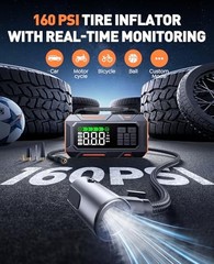 14-in-1 Car Jump Starter with Air Compressor 160PSI, 7000A Jump Starter Jump