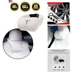 Car Headrest Neck Pillow Support Ergonomic, with Valve Stem Covers Accessory …
