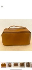 Brand New – Elegant Travel Toiletry Bag – Faux Leather, Zip Closure, Spacious