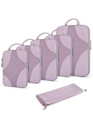 Compression Packing Cubes for Travel/14 Set 6 Set 04-Misty Lavender