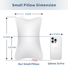 Pro Goleem Small Pillow 11’’X6’’X2.5’’ for Kids and Baby Sleeping with Name Tag