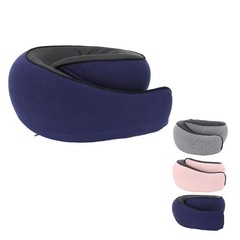 Neck Pillow Foldable Breathable Polyester Fiber Portable Memory Foam Travel