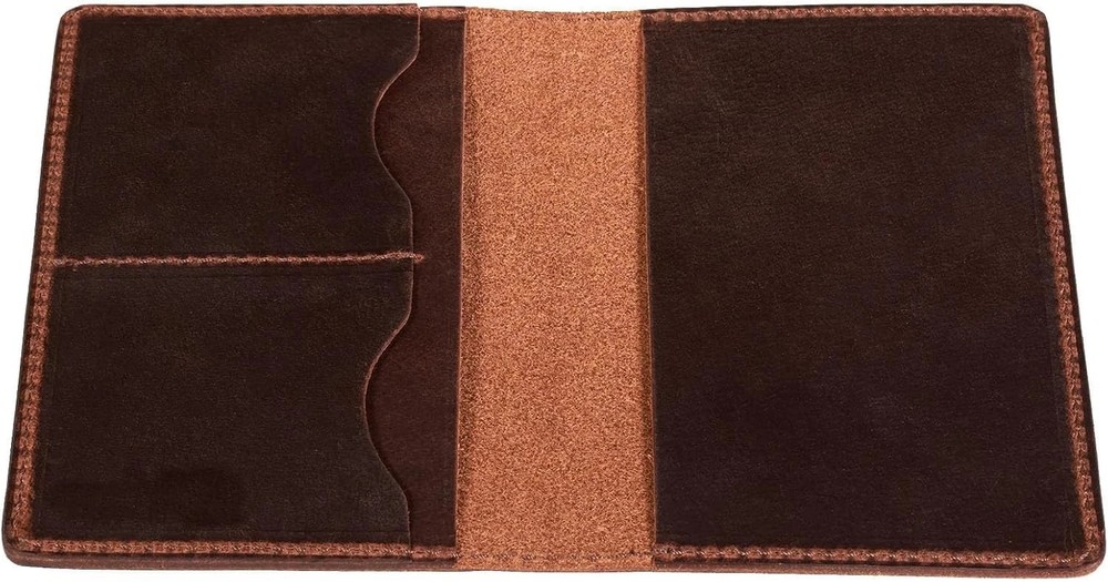 Leather Passport Holder, Full Grain Bifold Case, Minimalist Design, Passport