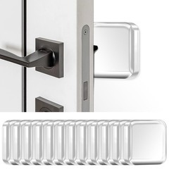 JULBEAR 12PCS Clear Door Stoppers for Wall, Wall Protectors from Door Knobs w…
