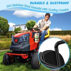Magnetic Cup Holder, 2 Pack Portable Holder for Tractor Mower Truck Black