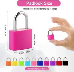 10pcs Suitcase Locks with Keys,small Luggage Padlocks,multicolor Metal Padlocks