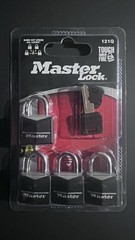 4 Pack Padlock 121Q Covered Solid Body, 3/4In (19Mm) Wide W3D