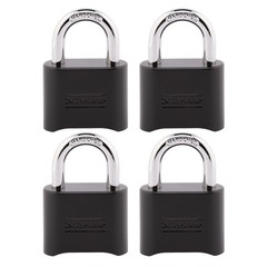 Black Combination Lock, Customizable Combo Padlock, Indoor and Outdoor Weathe…