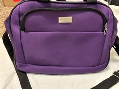 Protocol Purple Carry On Travel Bag Duffle Shoulder Strap Overnight Weekender Lu