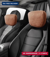 2Pcs Car Neck Pillow, Super Soft Du-Pont Bio Cotton Neck Pillow for Driving, Sue
