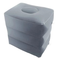 Inflatable Travel Footrest Pillow Kids PVC Leg Rest Cushion for Airplane Car Bus