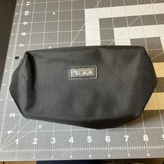 EMPTY Tumi x Delta Small Black Toiletry Makeup Amenity Travel Bag