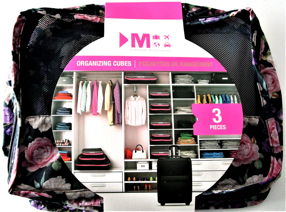 Mytagalongs Zippered Breathable Mesh Travel Organizing Cubes 3 piece – NWT