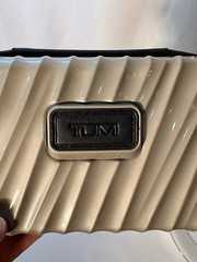 TUMI for Delta Grey, Logo Hard Shell Amenity Travel Cases Only- Set Of 2