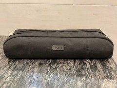 NEW – TUMI Zippered Ballistic Nylon Pencil Case – Cord Pouch – SOLID BLACK