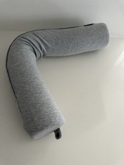 Dot&Dot Twist Memory Foam Travel Pillow for Neck Lumbar and Leg Support GRAY