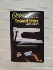 Oster Compact Travel Iron with spray Dual Voltage Travel Pouch 308-08
