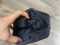 Tumi For Delta Small Navy Amenity Kit Toiletry Bag NO Amenities Case ONLY