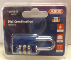NEW! ABUS Luggage Combination Lock, BLUE, 1″, 145/20