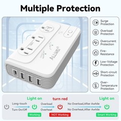 ALLWEI 2000W Travel Voltage Converter 220v to 110v Converter for European Tra…