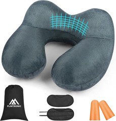 flintronic Inflatable Travel Pillow, Inflatable Travel Pillow for Airplane,