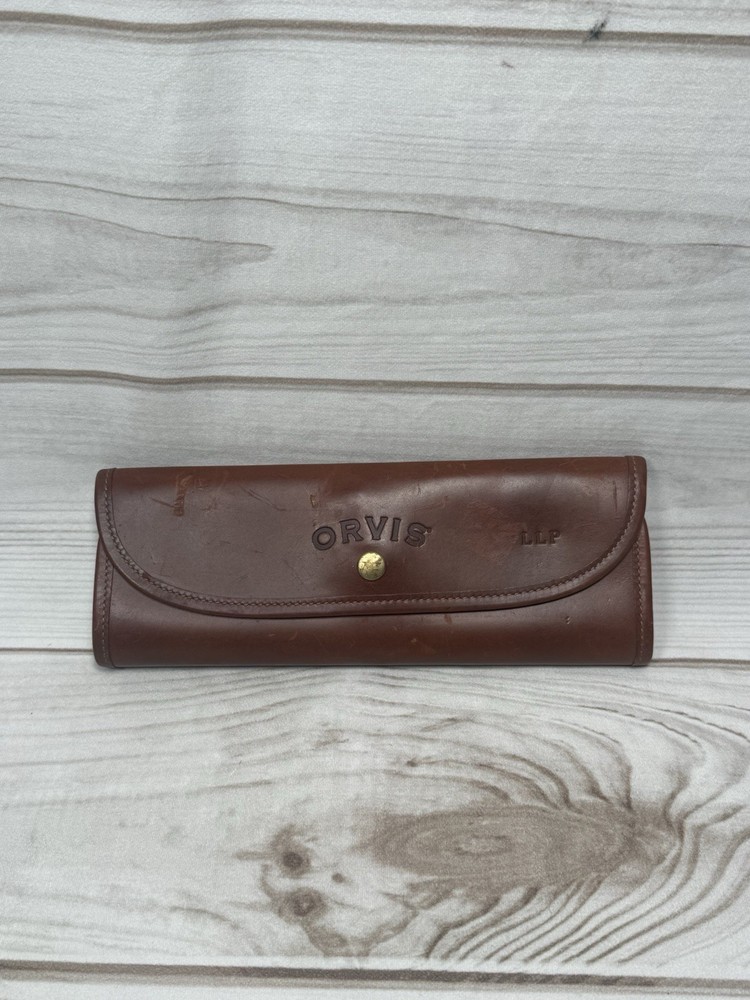 Orvis Galco Leather Road Atlas Map Holder Travel Case LLP Monogram