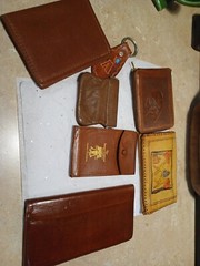 Vintage Bond Street Brown Leather Passport Wallet with Others Western Africa