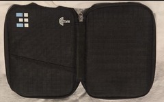 Zero Grid Black RFID Blocking Travel Organizer Passport Wallet Holder Case