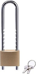 Solid Brass Outdoor Padlocks, 2 inch Wide Body, 2 Pack Keyed 50MMLS*2 RALS