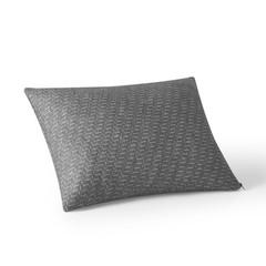 Premium Gray Memory Foam Pillow for Tent Camping, Road Trips, and Long Flights