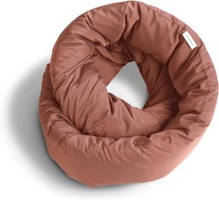 Travel-Friendly Infinity Pillow – Adjustable Neck and Back Support in Terracotta
