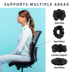 Travel Neck Pillow – Comfortable Microbead Support for Airplane & Sleep