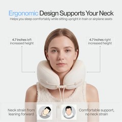 AVIO x Mellow Sleep Collab Cloud Travel Pillow Capsule, 3-Zone Ergonomic Support