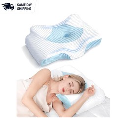 Ergonomic Adjustable Cervical Pillow for Neck Pain Relief – Odorless Memory Foam